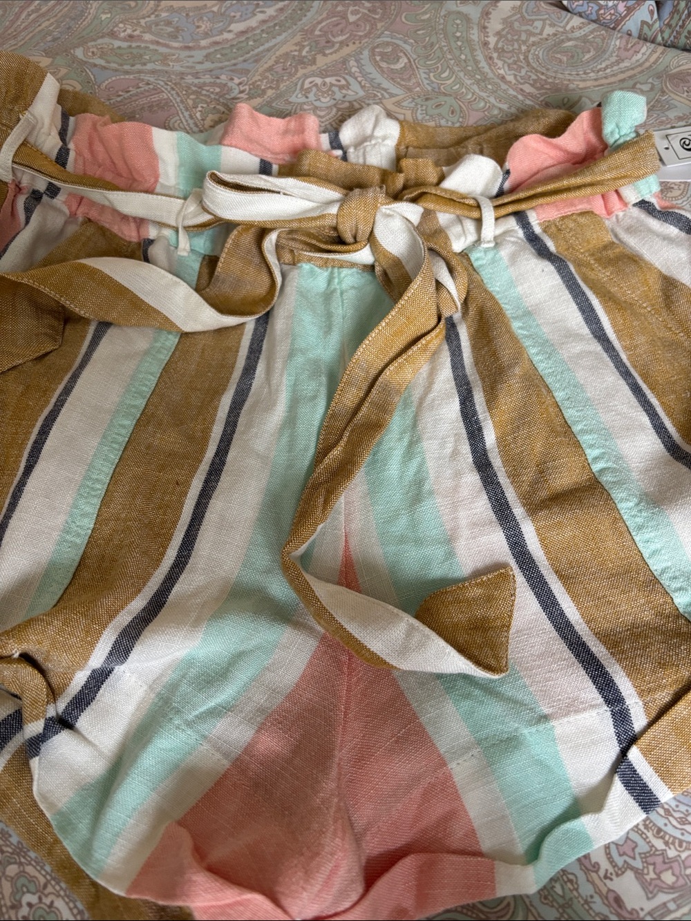 Rip Curl Pastel Striped Summer Shorts Beach to Dinner